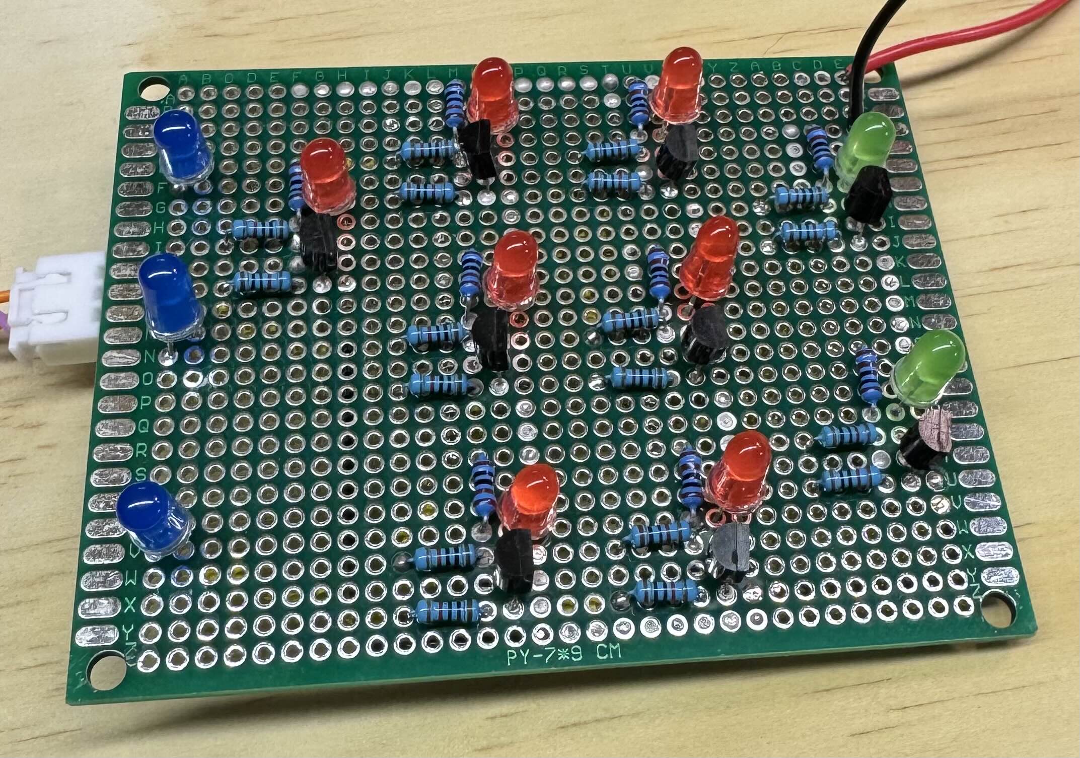 Soldered 1-bit adder